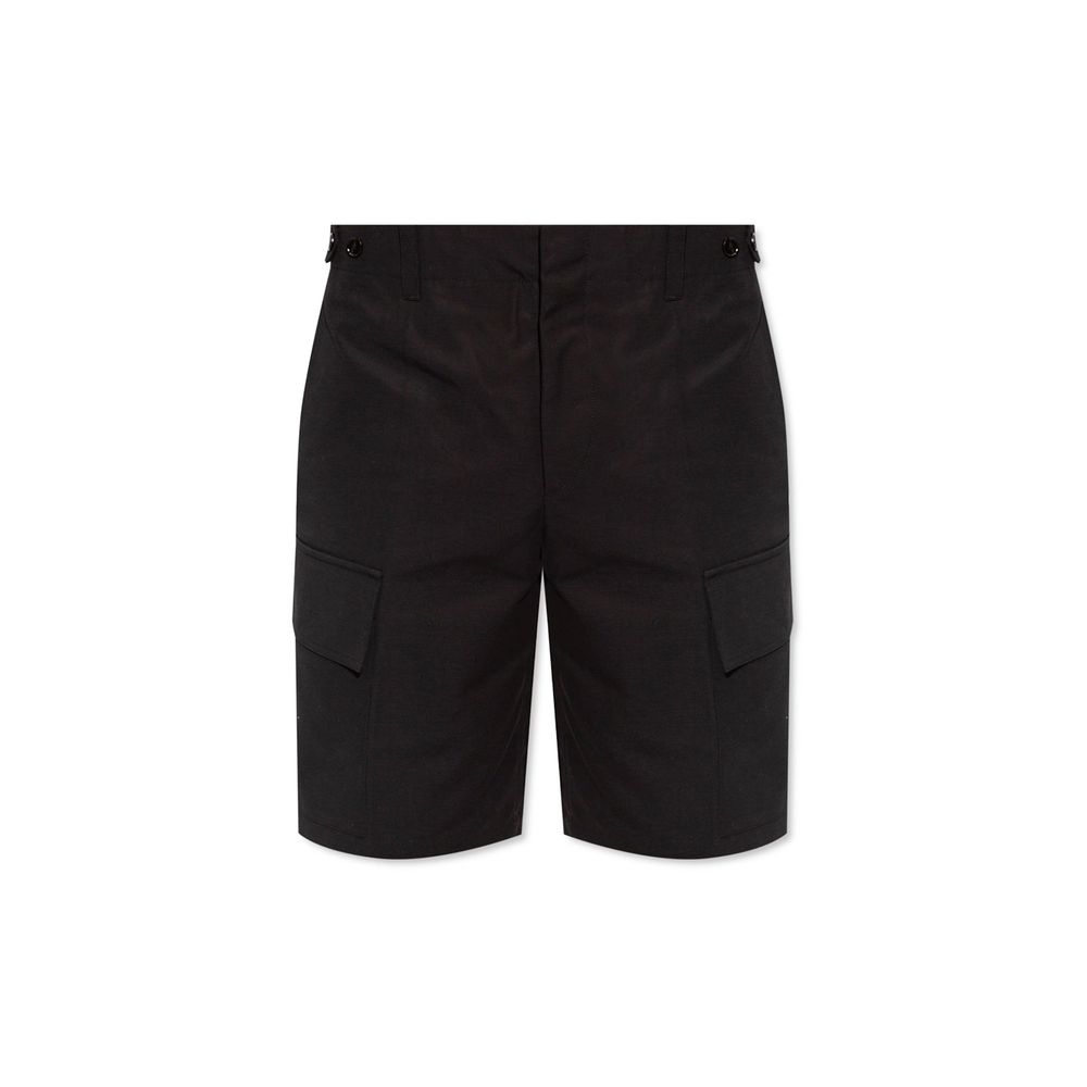 Jil Sander Schwarze Baumwoll-Cargo-Shorts