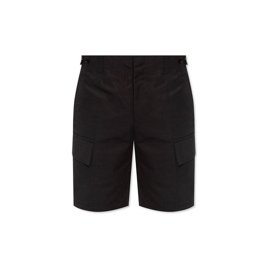 Jil Sander Schwarze Baumwoll-Cargo-Shorts
