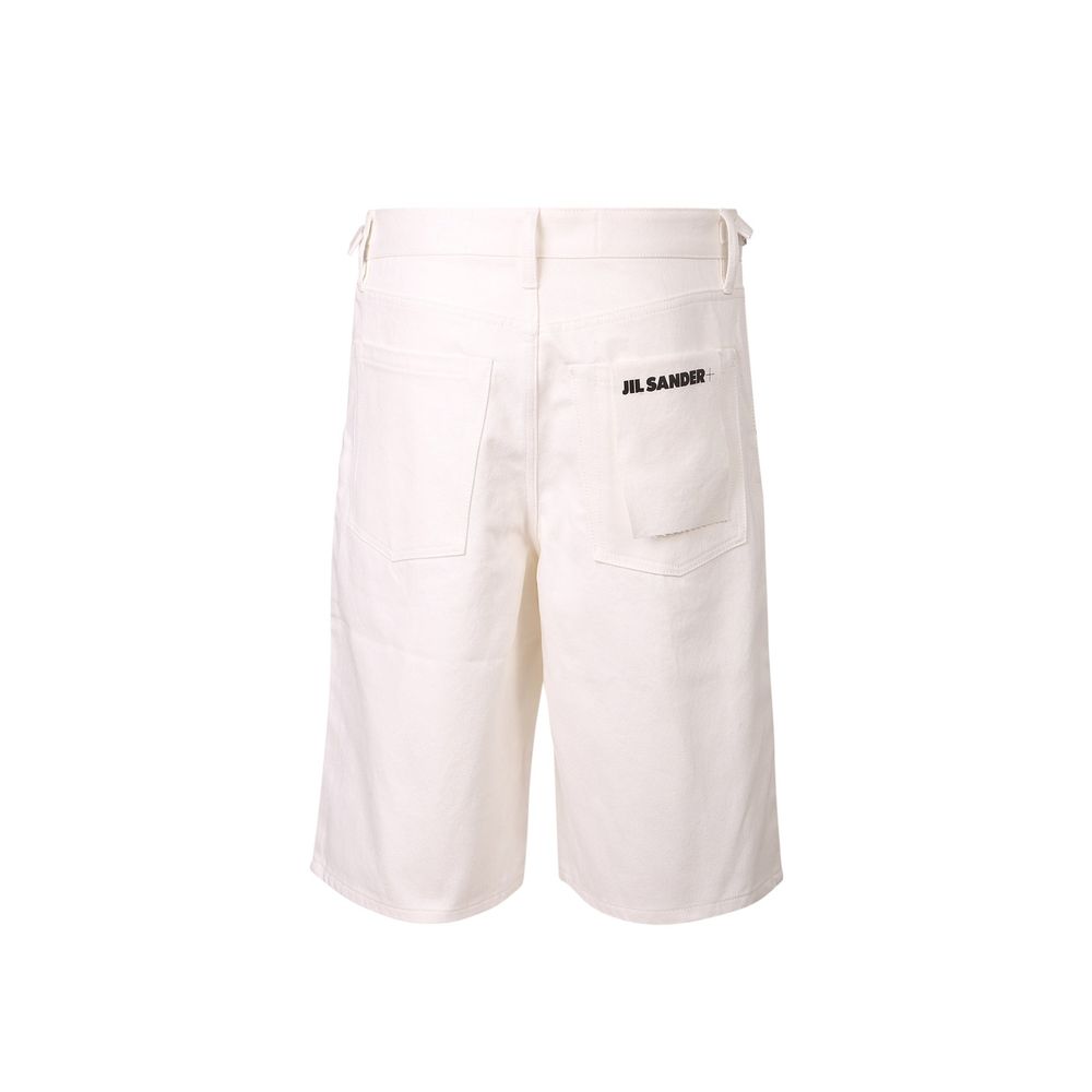 Jil Sander Weiße Jeans-Shorts