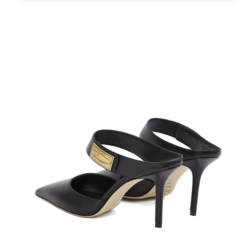 Jimmy Choo Schwarze Pumps aus Kalbsleder mit hohem Absatz