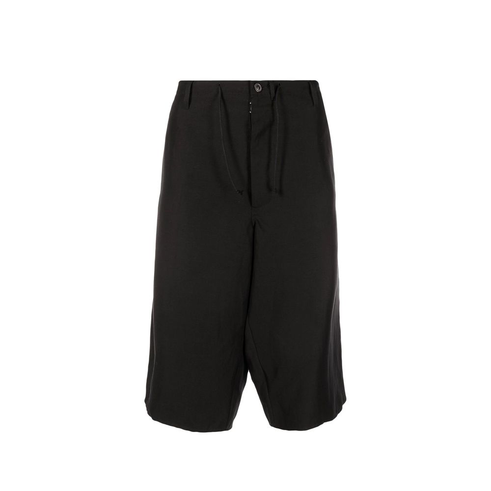Maison Margiela Schwarze Leinen-Bermuda-Shorts