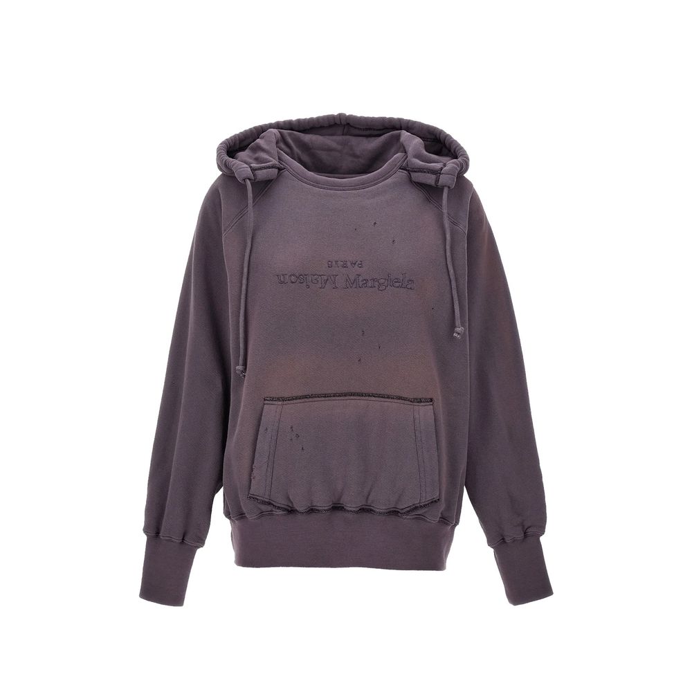 Maison Margiela Baumwoll-Sweatshirt in Violett