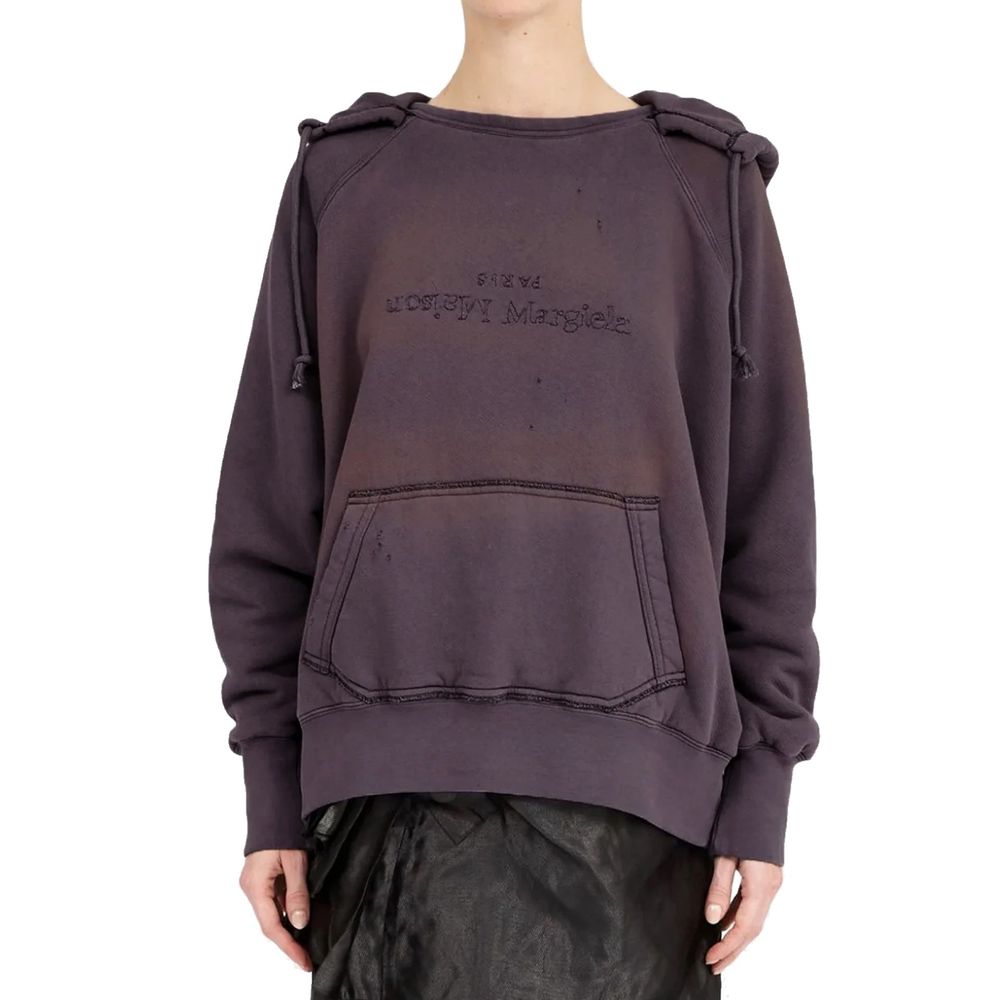 Maison Margiela Baumwoll-Sweatshirt in Violett