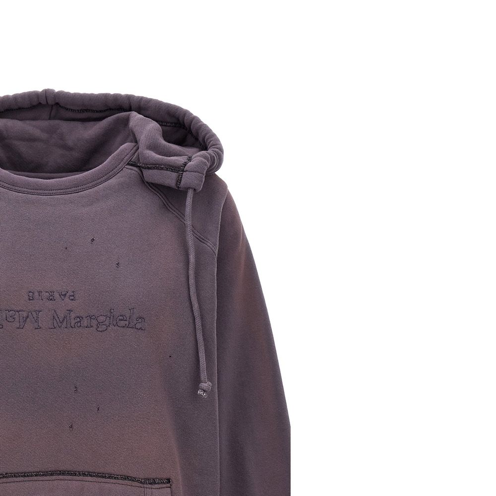 Maison Margiela Baumwoll-Sweatshirt in Violett
