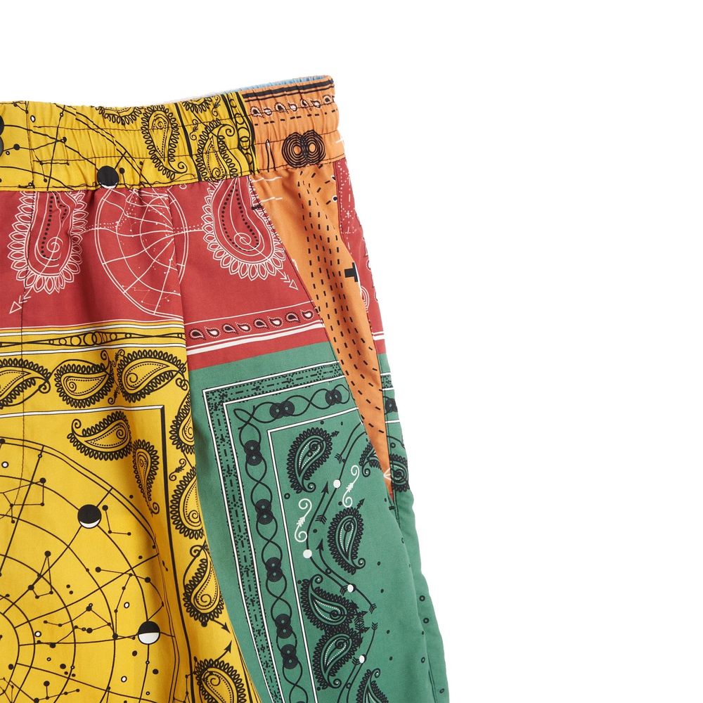 Marcelo Burlon Gelbe Shorts aus Polyamid