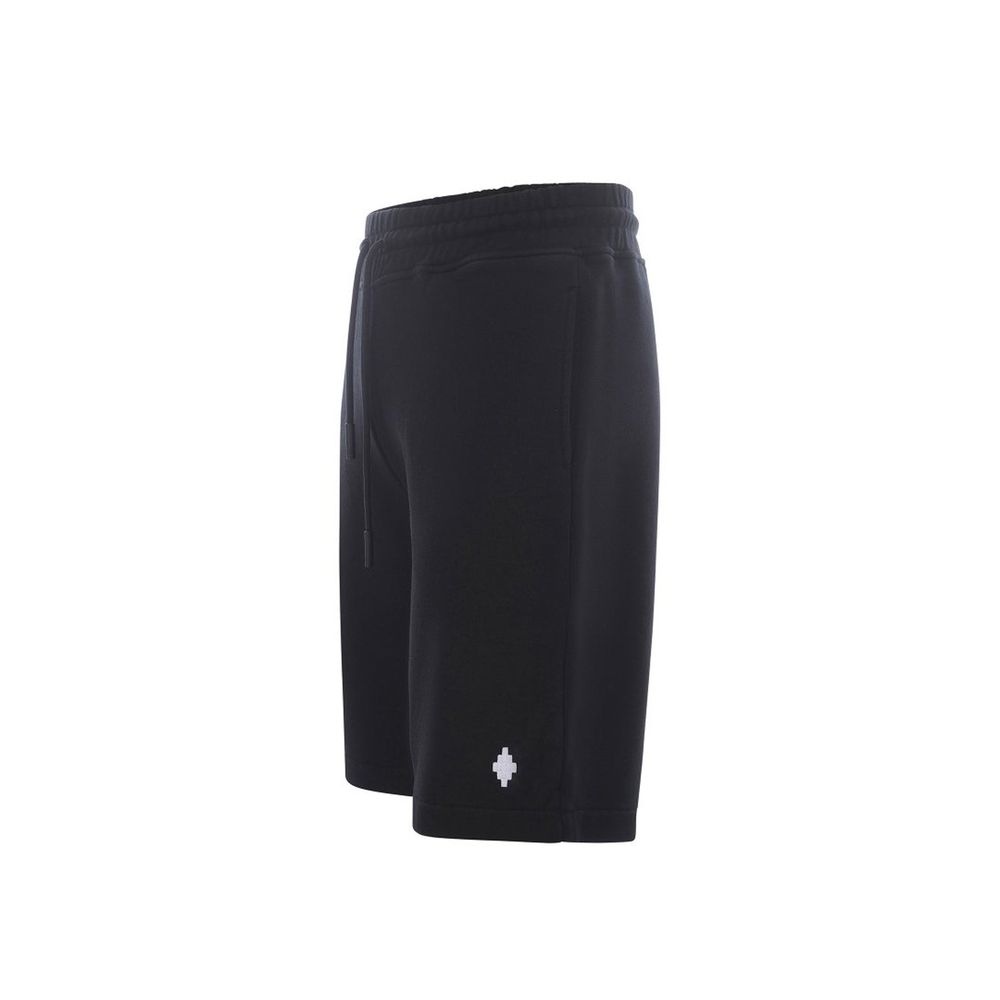 Marcelo Burlon Schwarze Baumwoll-Shorts