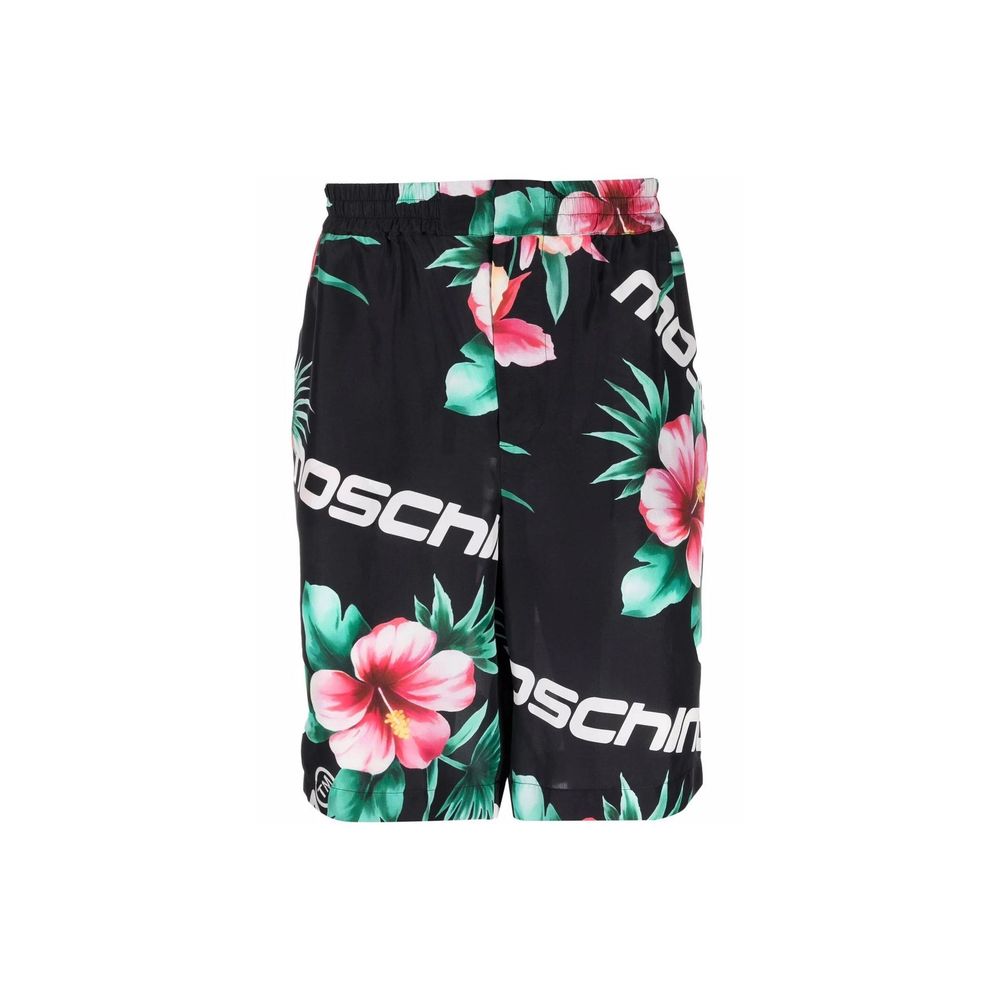 Moschino Couture Schwarze Seiden-Shorts im Mini-Format