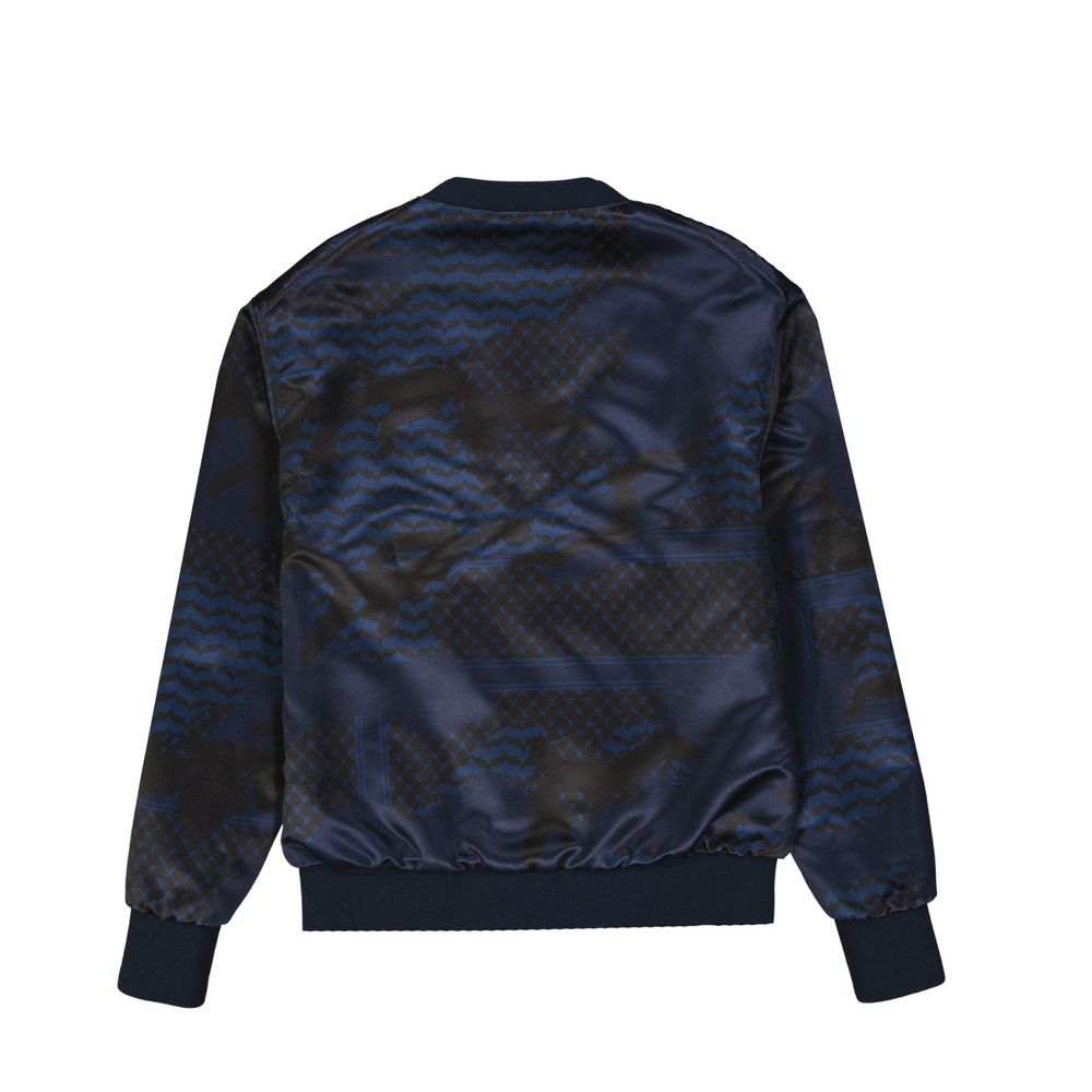 Neil Barrett Blauer Polyester-Bomber
