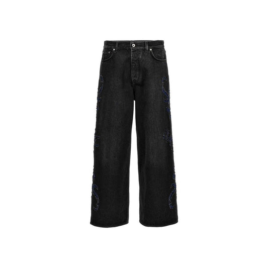Off-White Schlagjeans aus Denim
