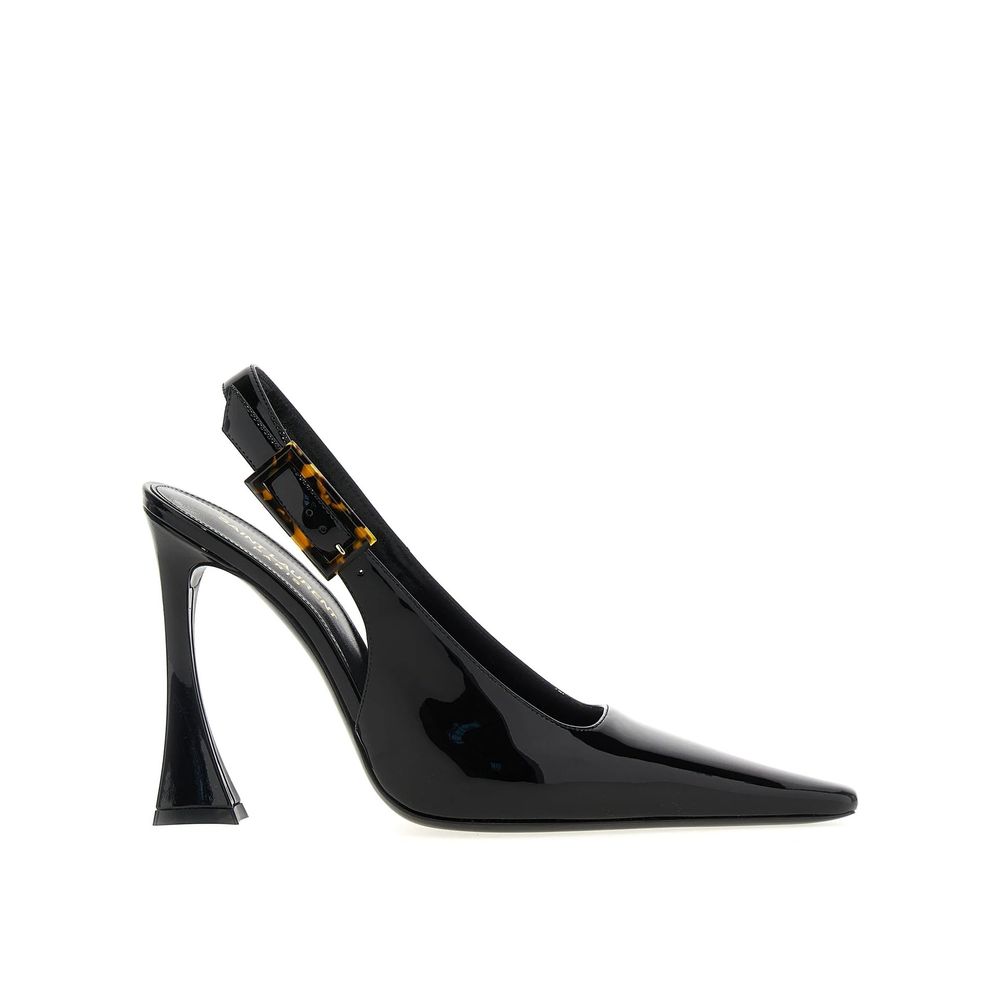 Saint Laurent Schwarze High-Heel-Pumps aus Kalbsleder