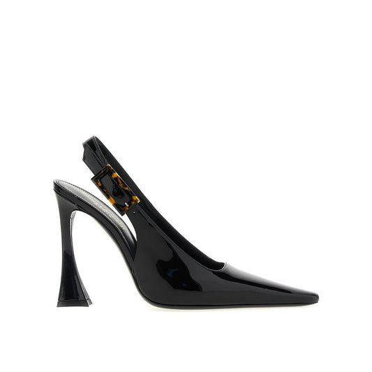 Saint Laurent Schwarze High-Heel-Pumps aus Kalbsleder