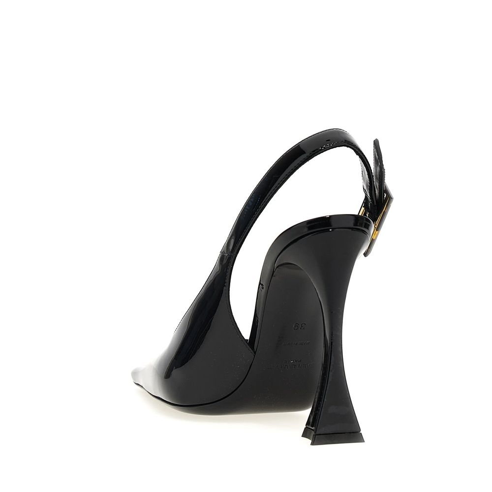 Saint Laurent Schwarze High-Heel-Pumps aus Kalbsleder