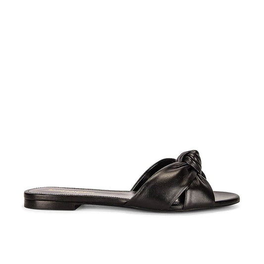 Saint Laurent Schwarze Kalbsledersandalen