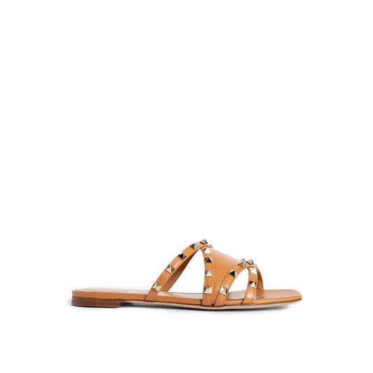Valentino Garavani Braune Sandalen mit Kalbshaut-Riemen
