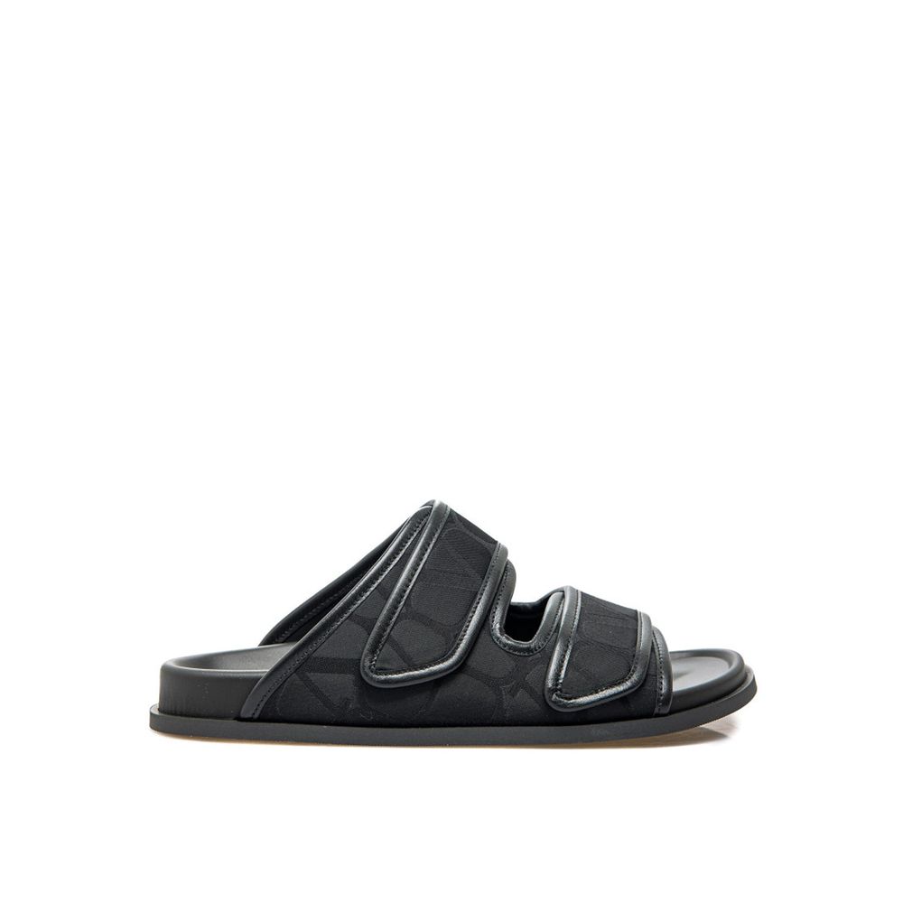 Valentino Garavani Schwarze Stoff-Sandalen