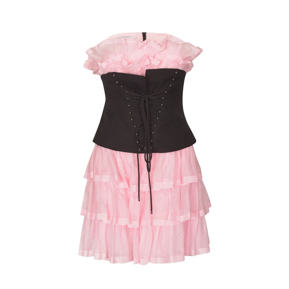 Philosophy di Lorenzo Serafini Buntes Baumwoll-Freizeitkleid