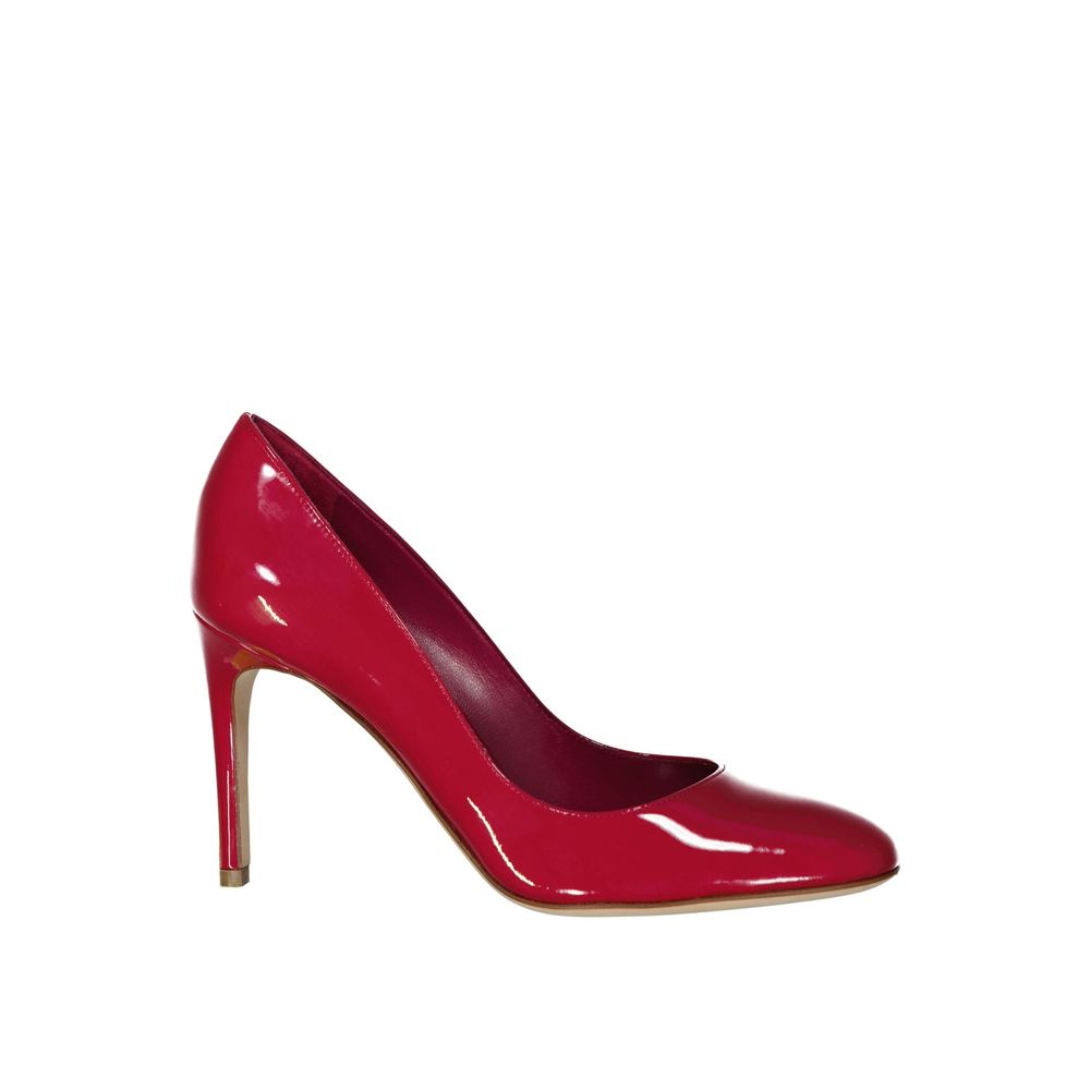 Sergio Rossi Rote Kalbshaut High Heels Pumps