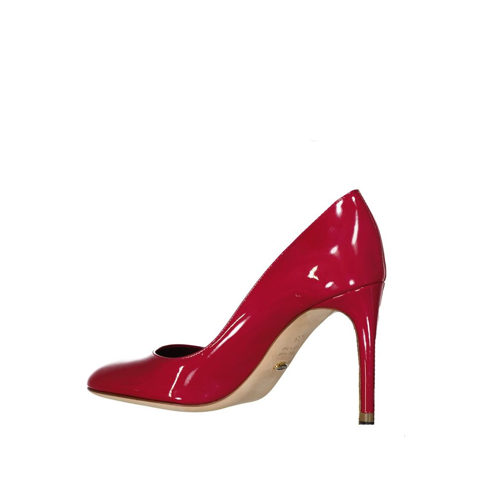 Sergio Rossi Rote Kalbshaut High Heels Pumps