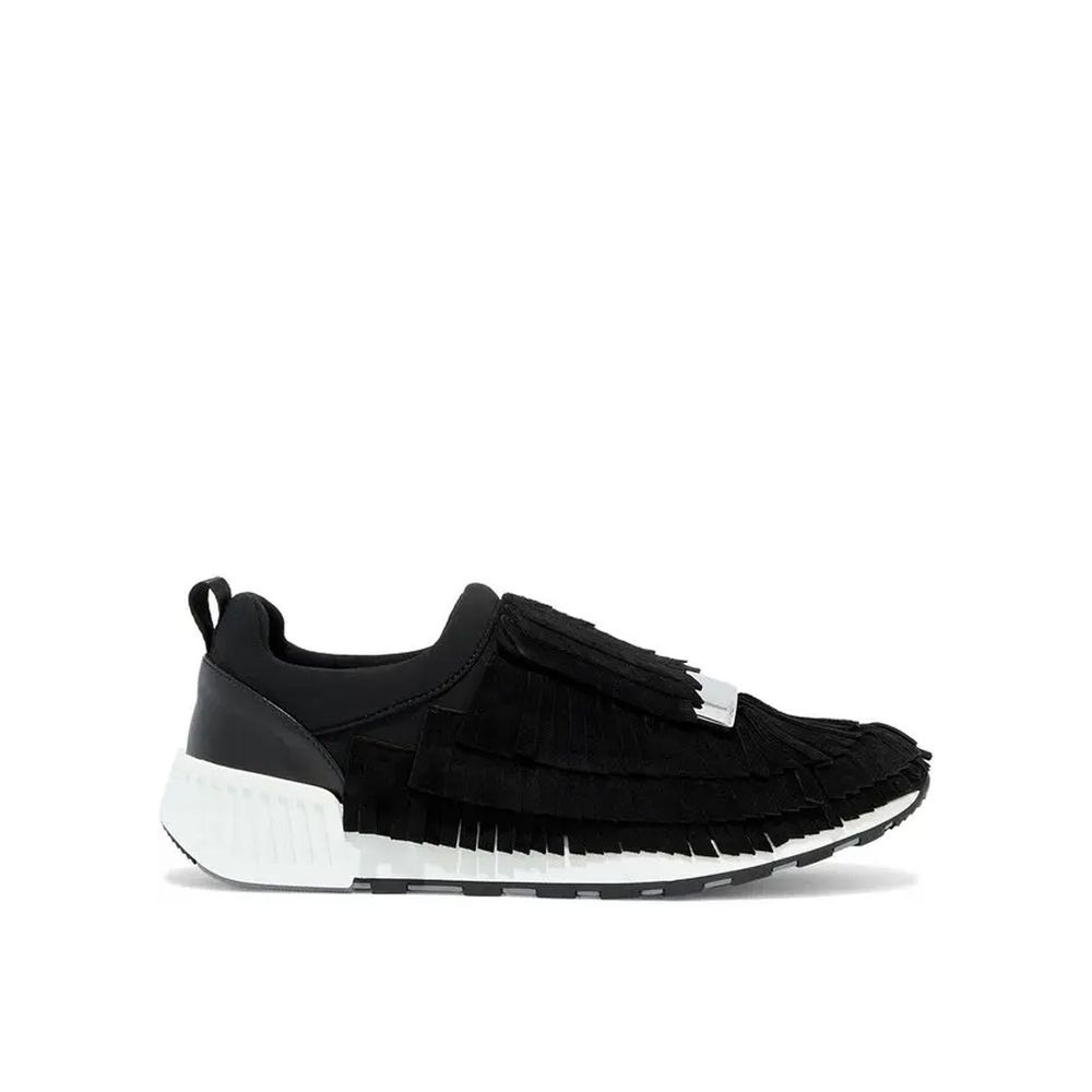 Sergio Rossi Schwarze Stoff-Sneaker