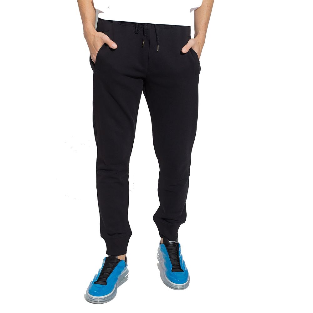 Versace Jeans Schwarze Baumwoll-Jogginghose (Trainingshose)