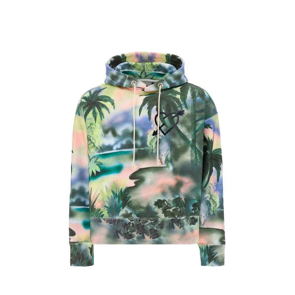 Palm Angels Baumwoll-Sweatshirt in Grün