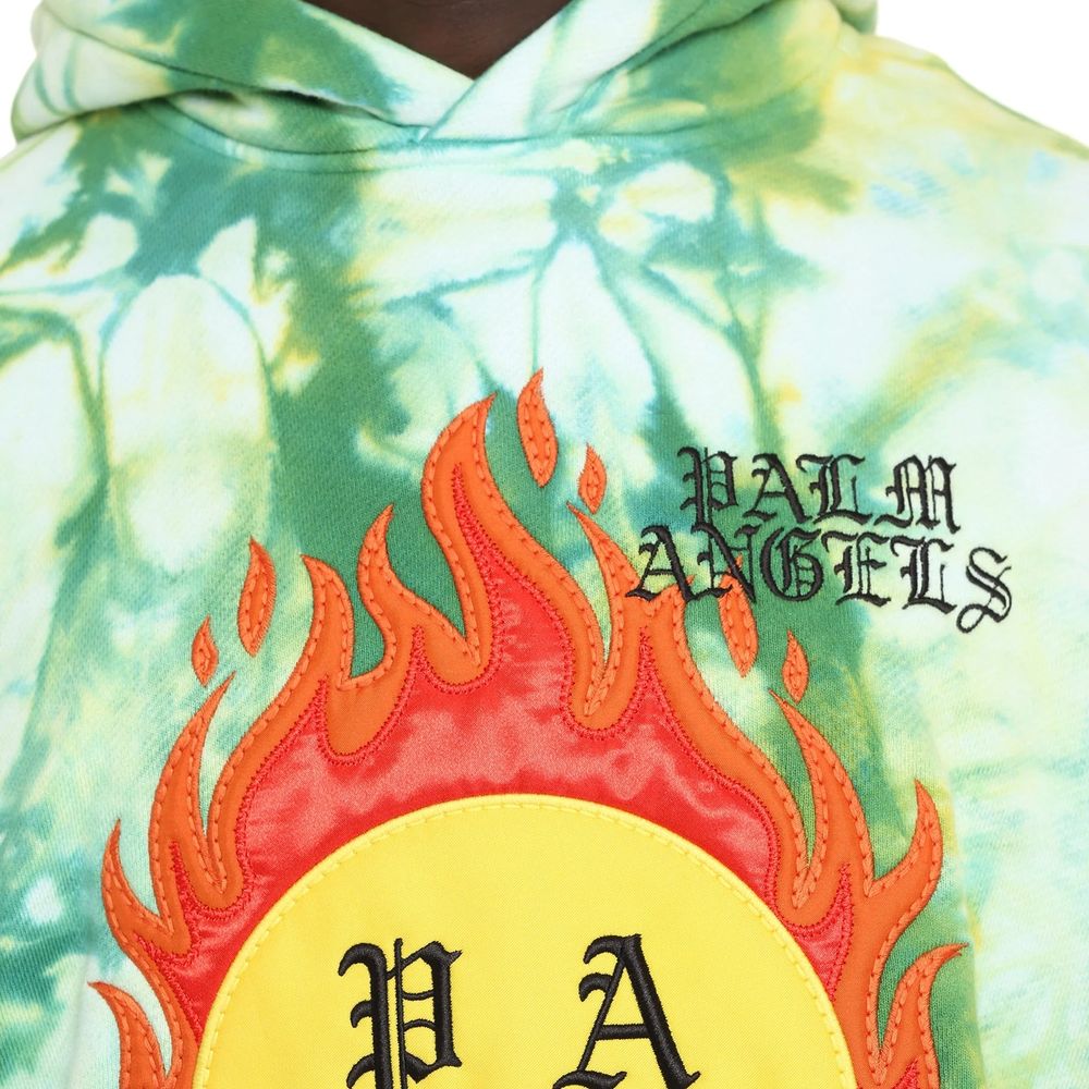 Palm Angels Grüner Baumwoll-Sweatshirt
