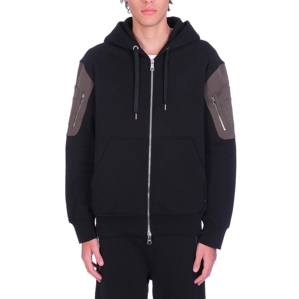 Neil Barrett Baumwoll-Sweatshirt in Schwarz