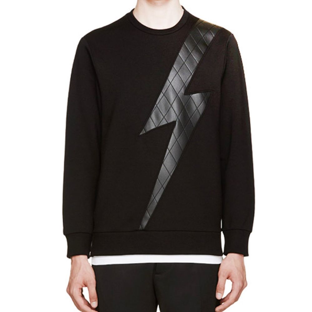 Neil Barrett Schwarzes Lyocell-Sweatshirt