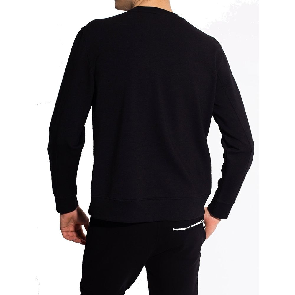 Neil Barrett Schwarzer Baumwoll-Sweatshirt