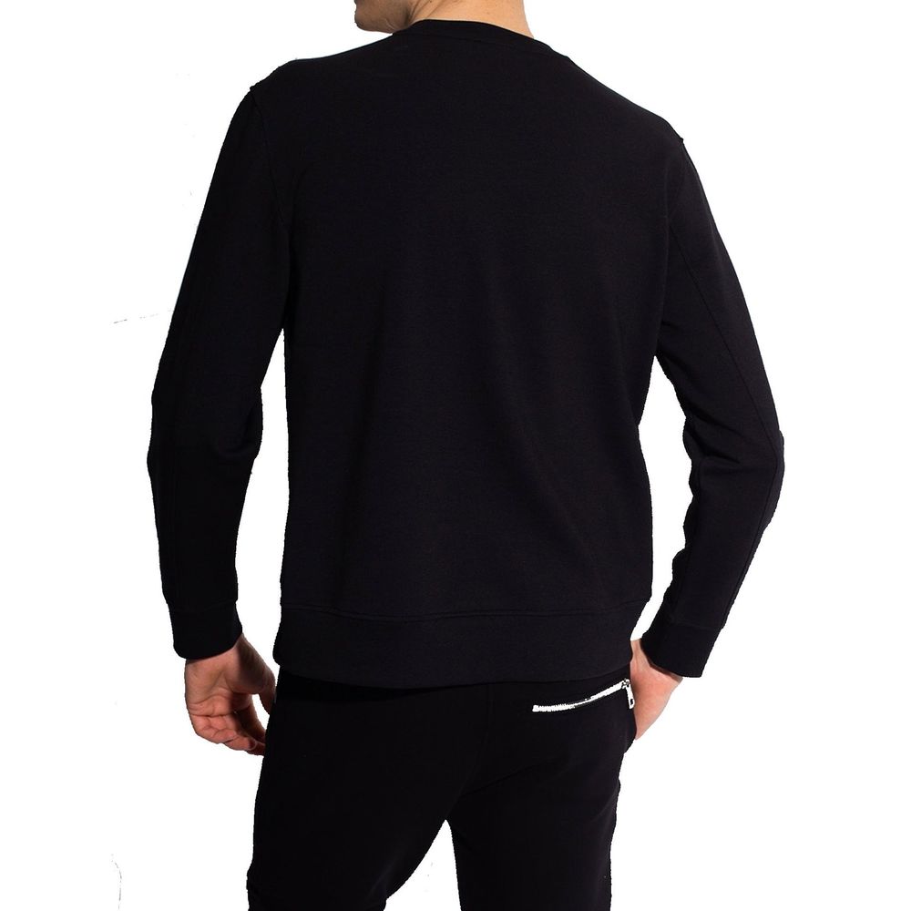 Neil Barrett Schwarzer Baumwoll-Sweatshirt