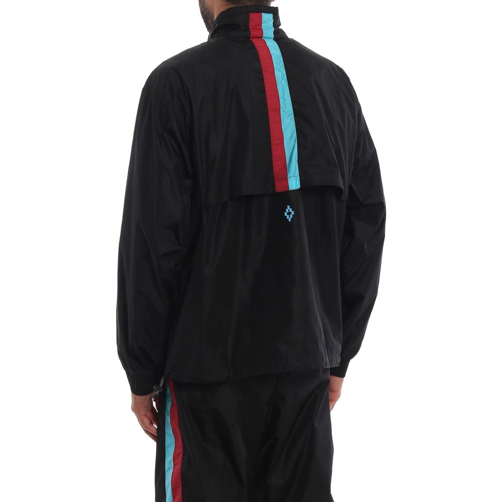 Marcelo Burlon Schwarze Polyamid-Jacke