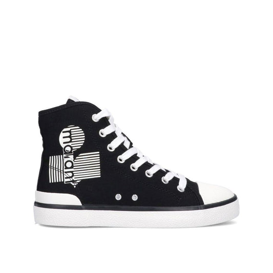 Isabel Marant Schwarze High-Top-Sneaker aus Canvas
