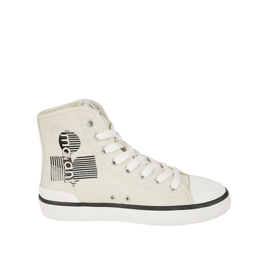 Isabel Marant Beige High-Top-Sneaker aus Canvas