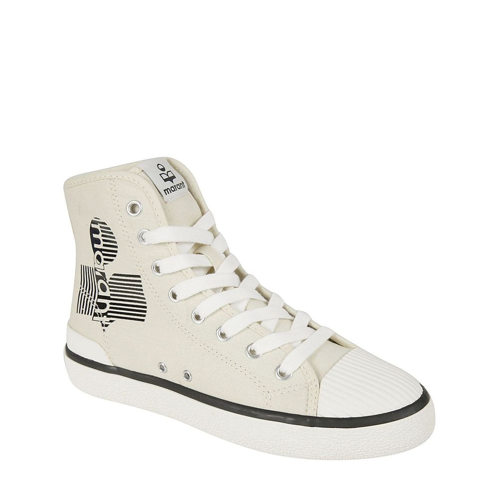 Isabel Marant Beige High-Top-Sneaker aus Canvas
