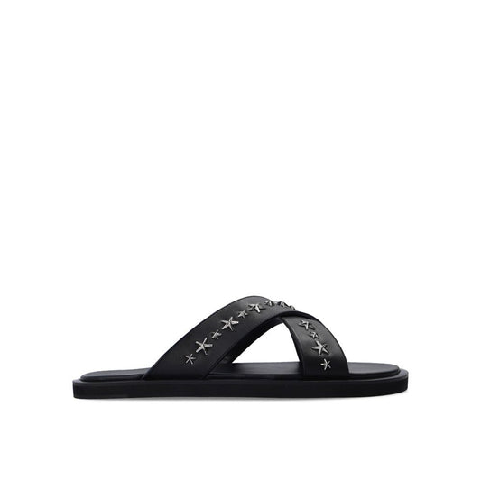 Jimmy Choo Schwarze Sandalen aus Kalbsleder