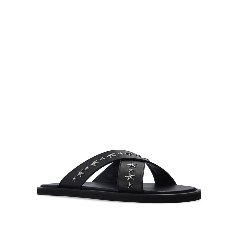 Jimmy Choo Schwarze Sandalen aus Kalbsleder