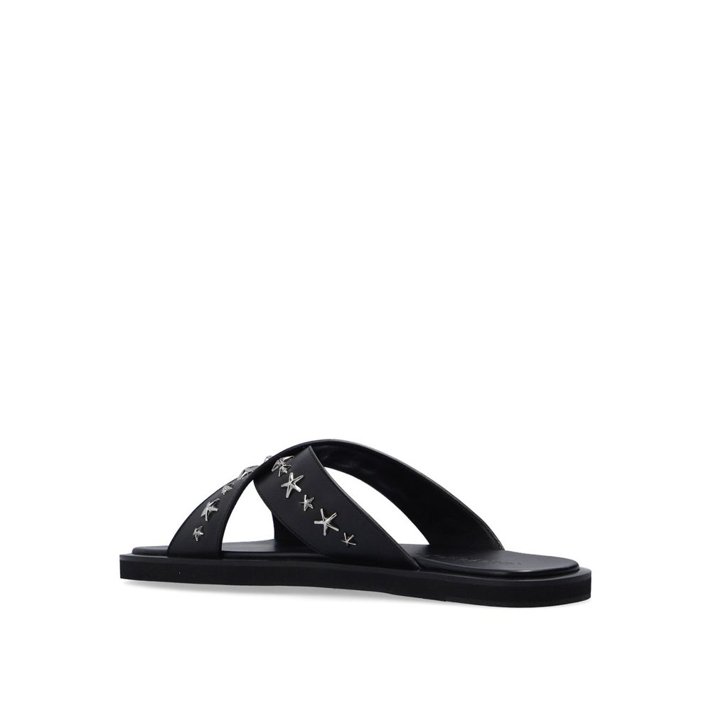 Jimmy Choo Schwarze Sandalen aus Kalbsleder