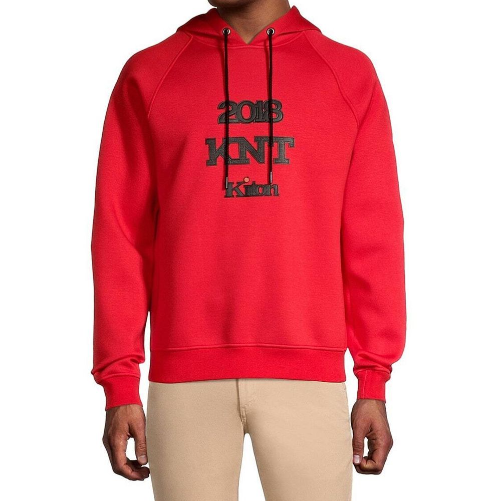 KNT KITON Rotes Elastan-Sweatshirt