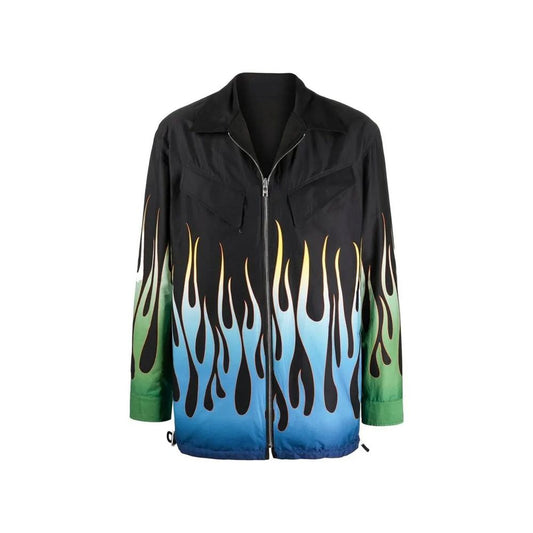 Kenzo Jacke mit Flammendruck und Wendefunktion