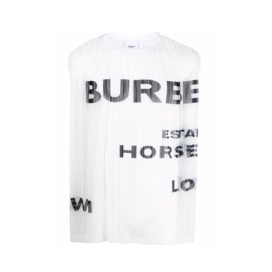 Burberry Pferdefähre Druck Mesh Tank Top