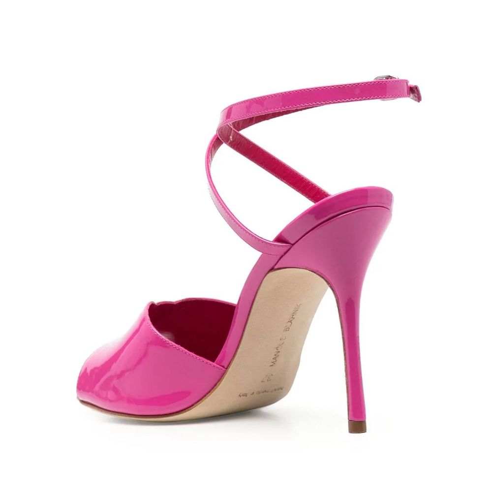 Manolo Blahnik Bunte Kalbshaut-Pumps mit hohem Absatz