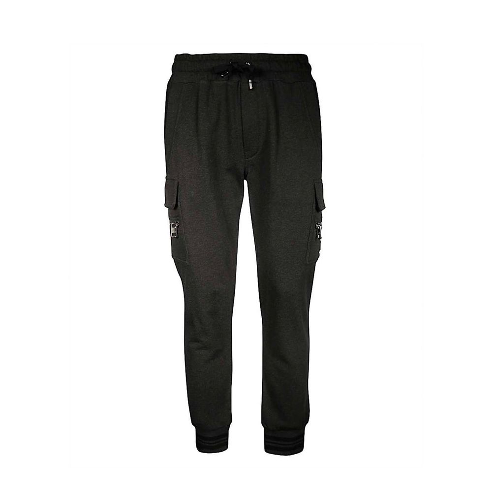 Dolce & Gabbana Graue Baumwoll-Cargo-Hose