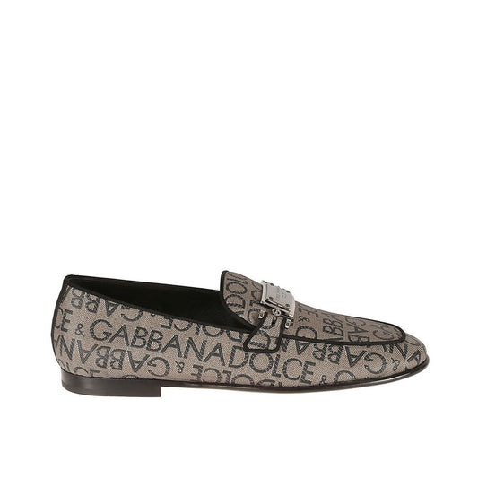 Dolce & Gabbana Braune Loafer aus Kalbsleder