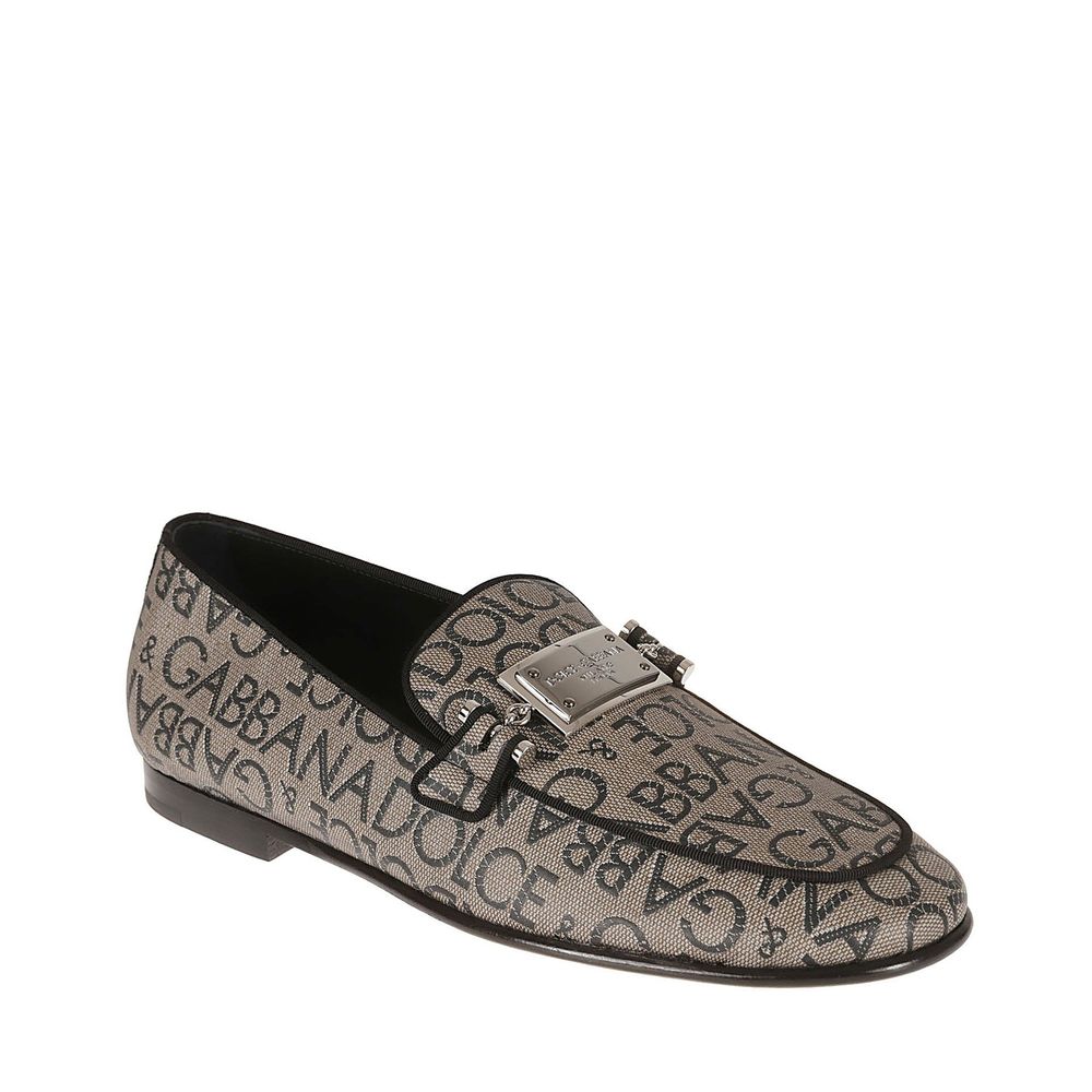 Dolce & Gabbana Braune Loafer aus Kalbsleder