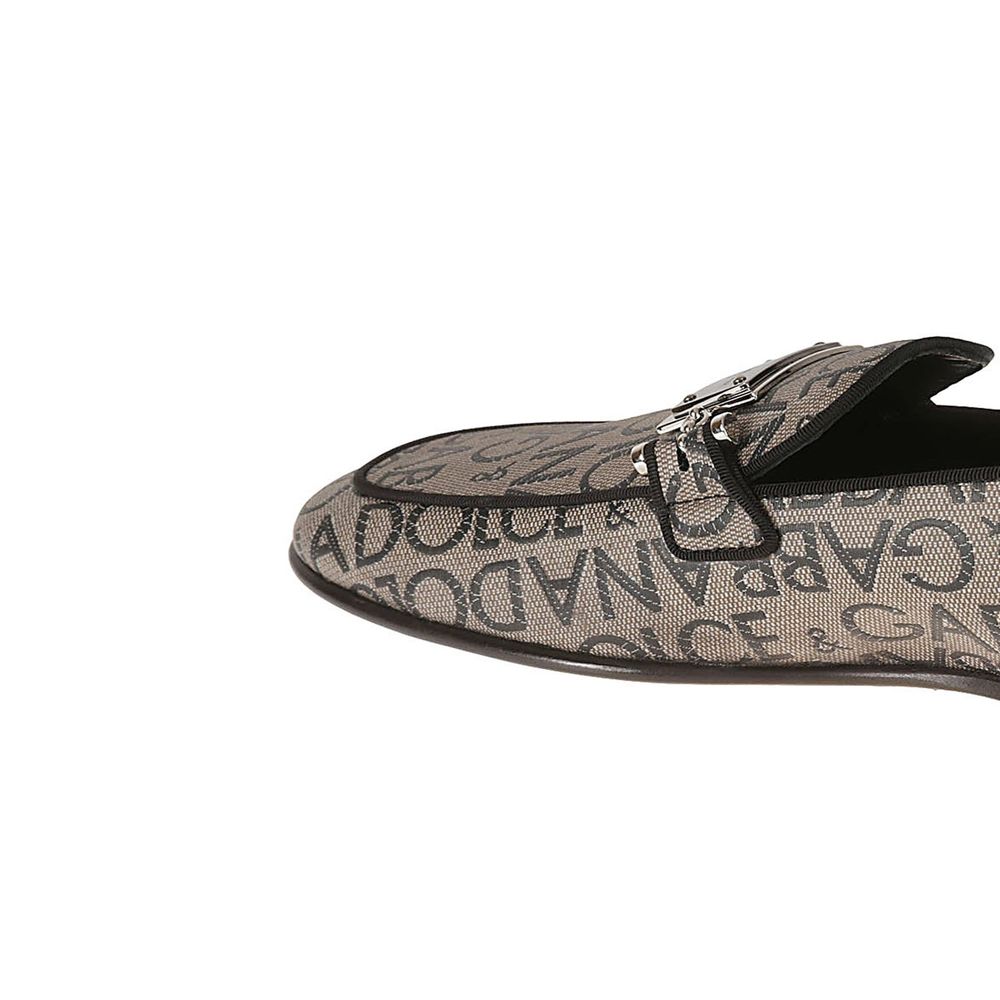 Dolce & Gabbana Braune Loafer aus Kalbsleder