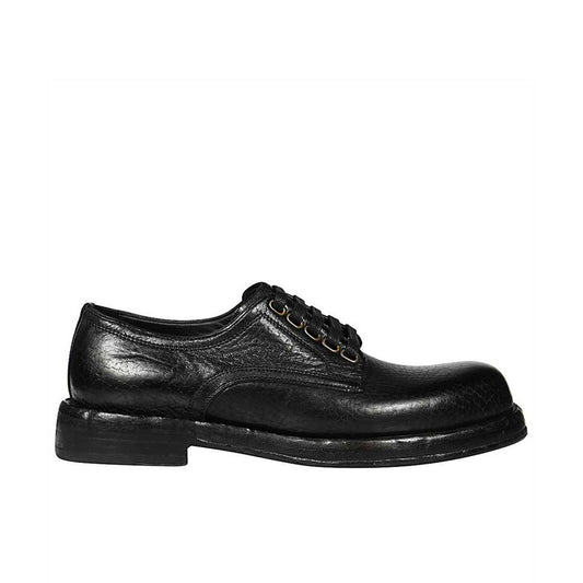 Dolce & Gabbana Schwarze Leder-Schnürschuhe und -Derby-Schuhe