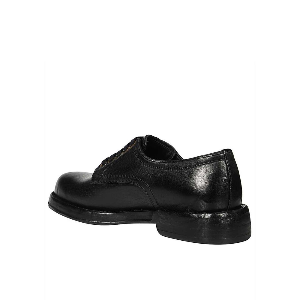 Dolce & Gabbana Schwarze Leder-Schnürschuhe und -Derby-Schuhe