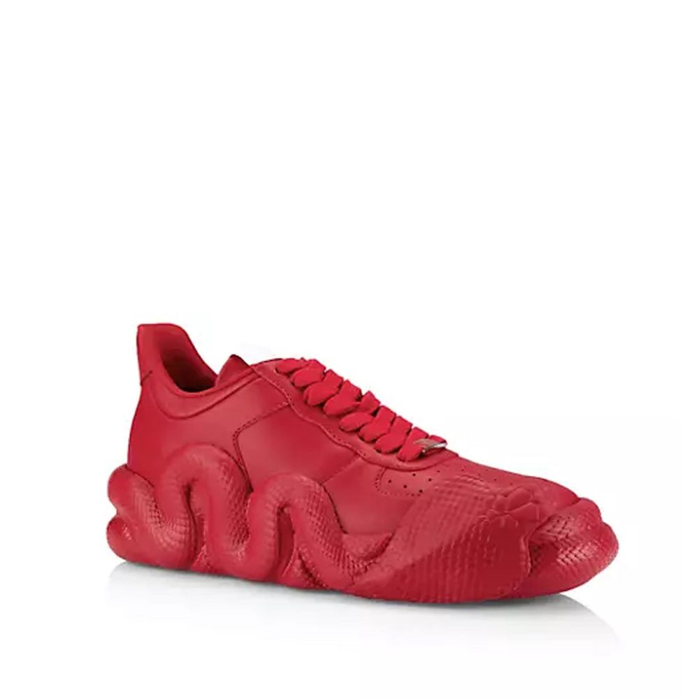 Giuseppe Zanotti Rote Sneaker aus Kalbsleder
