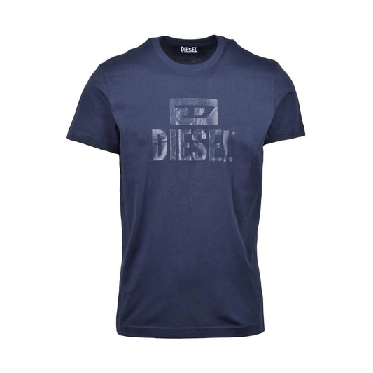 Diesel T-Shirt aus blauer Baumwolle
