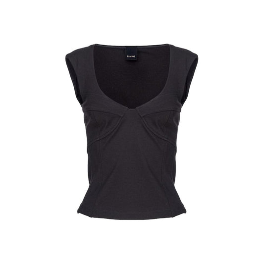 PINKO Schwarze Viskose-Oberteile &amp